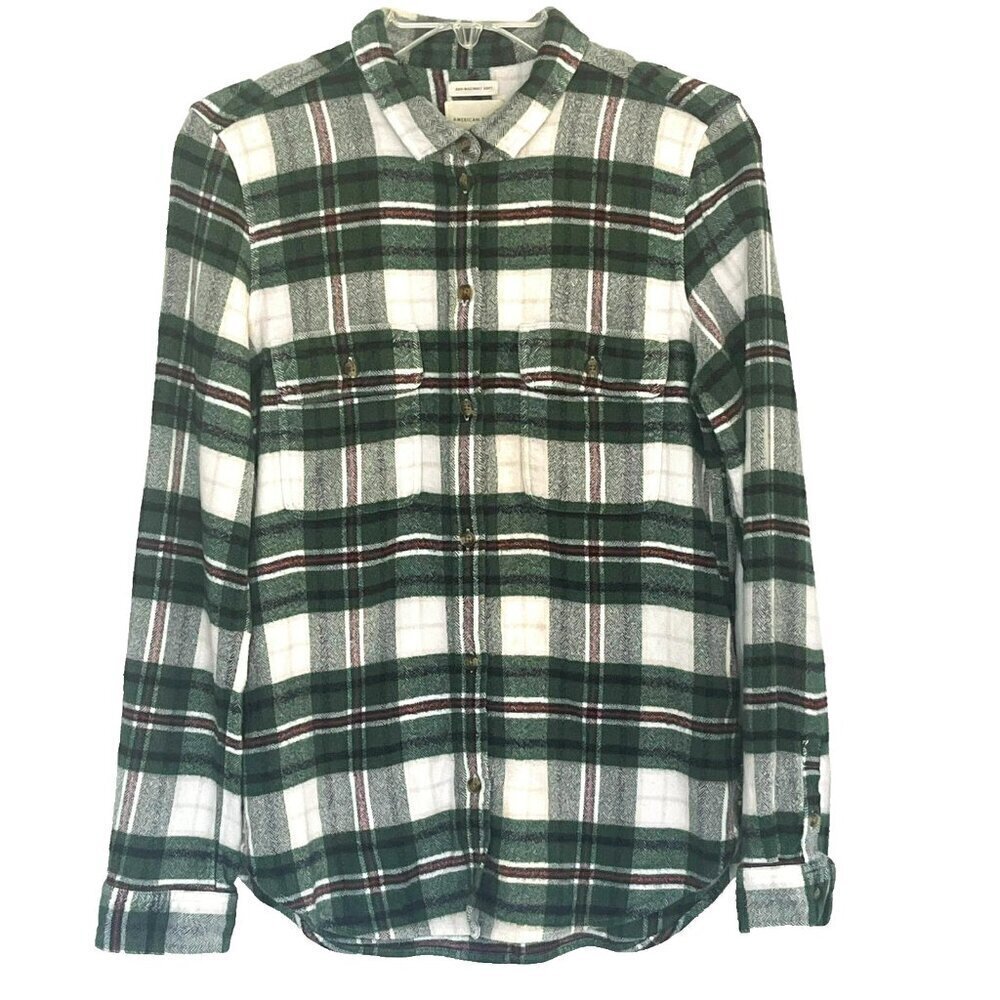 American Eagle Ahh-Mazingly Soft Plaid Shirt sz L Country Cowgirl Gorpcore